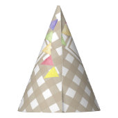 Waterverf Chick 1e verjaardag Feesthoedjes (Achterkant)