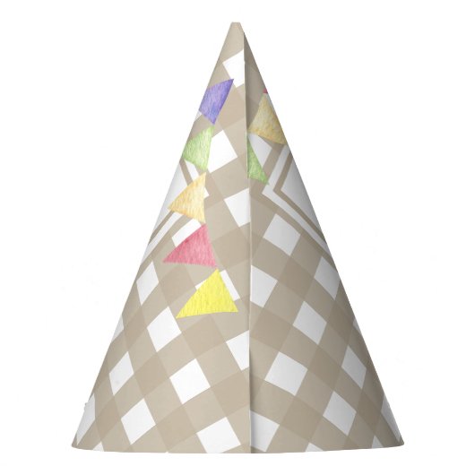 Waterverf Chick 1e verjaardag Feesthoedjes (Achterkant)