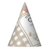 Waterverf Chick 1e verjaardag Feesthoedjes (Links)