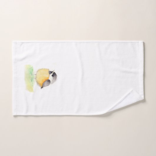 Waterverf Chickadee Bad Handdoek (Handdoek)