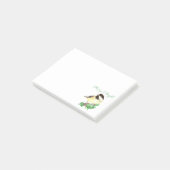 Waterverf Chickadee Bird Merry & Bright Kerstmis Post-it® Notes (Schuin)