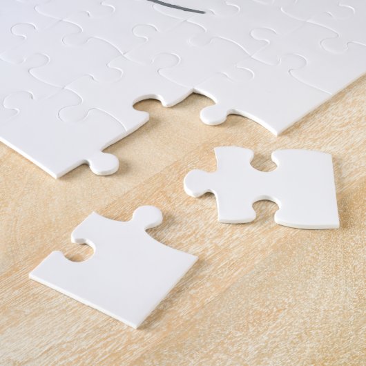 Waterverf Chickadee Schattigee Kerstvogel Legpuzzel (Zijkant)