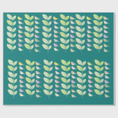 Waterverf Chickadees & Leaves Cadeaupapier (Vlak)