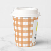 Waterverf Chicken Baby shower Papieren Bekers (Rechts)