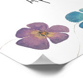 Waterverf Chicken Family Baby shower Welkom Poster (Hoek)