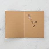Waterverf Chihuahua, Felicidades! Aangepaste geboo Kaart (Binnen)