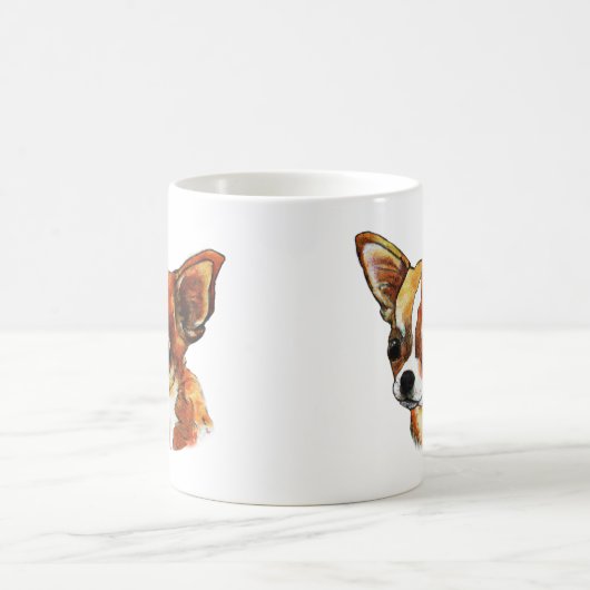 Waterverf Chihuahua Koffiemok (Center)