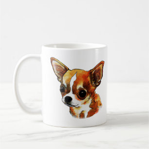 Waterverf Chihuahua Koffiemok