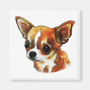 Waterverf Chihuahua Magneet