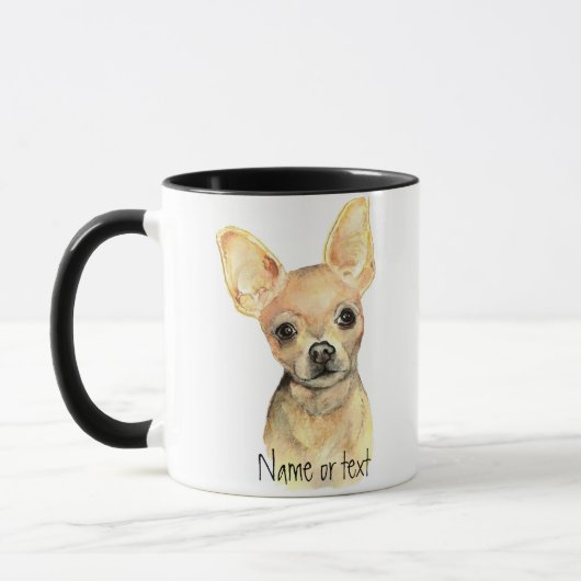 Waterverf Chihuahua, Pet Dog Animal Mok (Links)