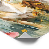 Waterverf Chihuahua Poster – Schattigee kleine hon (Hoek)