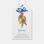 Waterverf Chili Pepper Favor Gift Label Cadeaulabel (Voorkant)