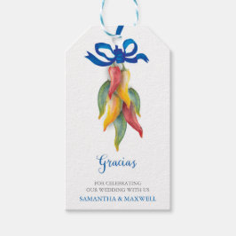 Waterverf Chili Pepper Favor Gift Label Cadeaulabel