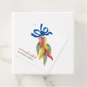 Waterverf Chili Peppers Gift Label (In situ)