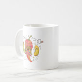 Waterverf chilipeper, bonen, cinco de mayo koffiemok (Voorkant links)