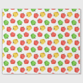 Waterverf Chilipepers Patroon Cadeaupapier (Vlak)