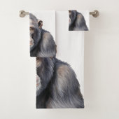 Waterverf chimpansee aap schilderen kunst bad handdoek (Insitu)