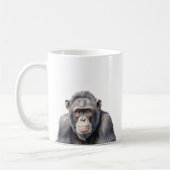Waterverf chimpansee aap schilderen kunst koffiemok (Links)