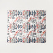 Waterverf Chinese Pagode met Kersenbloesems (4) Wandkleed (Voorkant (horizontaal))