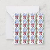 Waterverf Chinoiserie Borden Kerstverblijf Notitiekaartje (Achterkant)