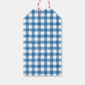 Waterverf Chinoiserie Christmas Red Bow Topiary Cadeaulabel (Achterkant)