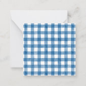 Waterverf Chinoiserie Christmas Red Bow Topiary Notitiekaartje (Achterkant)