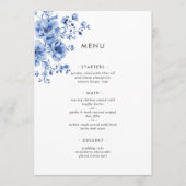 Waterverf Chinoiserie Floral Menu (Voorkant)