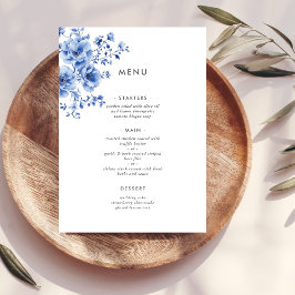 Waterverf Chinoiserie Floral Menu