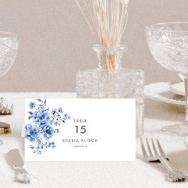 Waterverf Chinoiserie Gevouwen Tafel Plaats Kaart Plaatskaartje