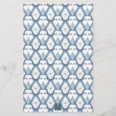 Waterverf Chinoiserie Ginger Jar Monogram Crest Briefpapier (Achterkant)