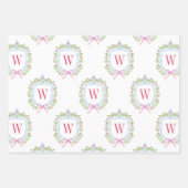 Waterverf Chinoiserie Ginger Jars Crest Inpakpapier Vel (Voorkant)