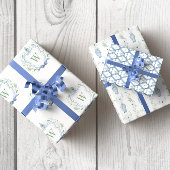 Waterverf Chinoiserie Ginger Jars Crest Inpakpapier Vel