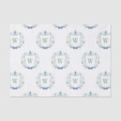 Waterverf Chinoiserie Ginger Jars Crest Tissuepapier (Voorkant)