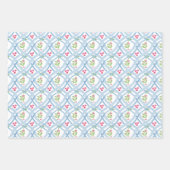 Waterverf Chinoiserie Ginger Jars & Holly Inpakpapier Vel (Voorkant 2)