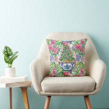 Waterverf Chinoiserie Kerstboom