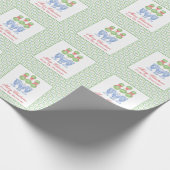 Waterverf Chinoiserie Kerststrik Topiary Gift Cadeaupapier (Hoek)