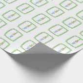 Waterverf Chinoiserie Kerststrik Topiary Gift Cadeaupapier (Hoek)