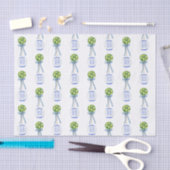 Waterverf Chinoiserie Lemon Tree Topiary Tissuepapier (Craft)