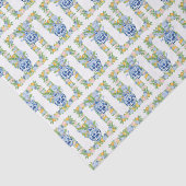 Waterverf Chinoiserie Mandarins Garland Tissuepapier (Detail)