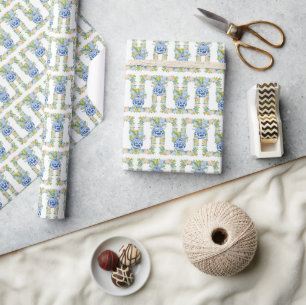 Waterverf Chinoiserie Mandarins & Hydrangeas Cadeaupapier