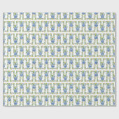 Waterverf Chinoiserie Mandarins & Hydrangeas Cadeaupapier (Vlak)