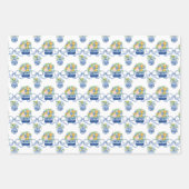 Waterverf Chinoiserie Mandarins & Hydrangeas Inpakpapier Vel (Voorkant 2)