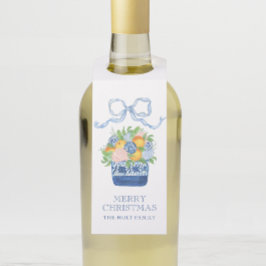 Waterverf Chinoiserie Mandarins Kerst Flessenhanger