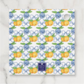 Waterverf Chinoiserie Mandarins Kerstcadeau Bedankjes Labels (Achterkant)