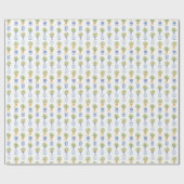 Waterverf Chinoiserie Oranje boom bovenaan Cadeaupapier (Vlak)