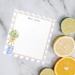 Waterverf Chinoiserie Oranje boom bovenaan Notitieblok<br><div class="desc">PreppyPrint.com - Voeg uw persoonlijke aanraking aan dit notitieblok toe. Klik op "Ontwerp bewerken" om het lettertype,  de grootte van het afbeelding,  enz. te wijzigen. Breng dit ontwerp ook over op de producten van uw keuze! Grafische kaart op LABFcreations.etsy.com. Ga naar mijn ontwerperwinkel,  PreppyPrint.com,  voor het coördineren van items.</div>