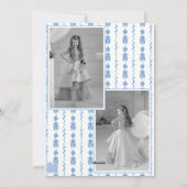 Waterverf Chinoiserie Ornamenten Garland Kerstmis Feestdagenkaart (Achterkant)