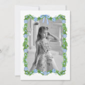 Waterverf Chinoiserie Ornamenten Garland Kerstmis Feestdagenkaart (Voorkant)