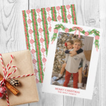 Waterverf Chinoiserie Ornamenten Garland Kerstmis