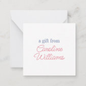 Waterverf Chinoiserie Pagoda Cheetah Ginger Jar Notitiekaartje (Achterkant)